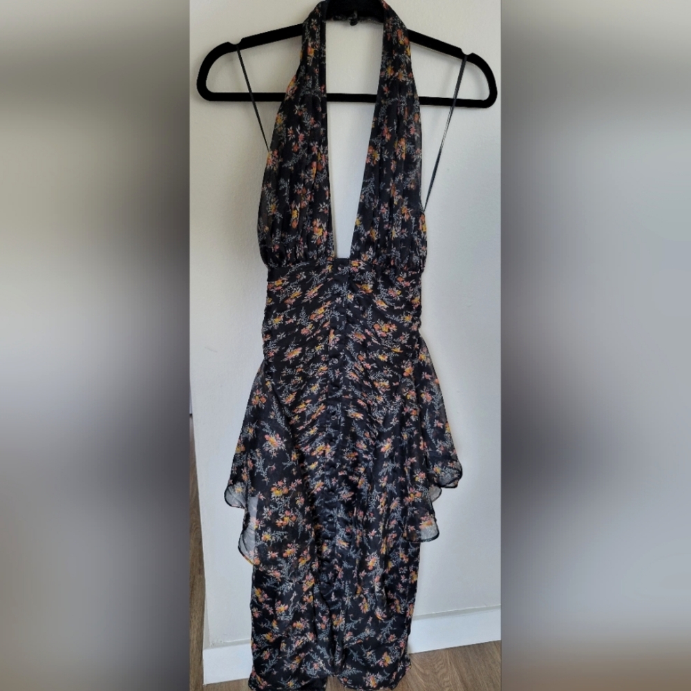 Asos Design Button Through Ruched Midi Dress With… - image 3